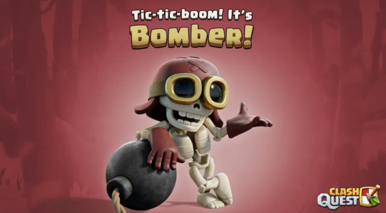 Confirmed, Bomber will be in Clash Quest – Droidcops